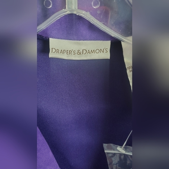 Draper‎ and Damon  Velvet Purple Career Office Formal size M women’s Blazer - Picture 6 of 10